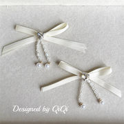 新入荷 蝶結び デコパーツ 生地 パッチ 刺繍アップリケDIY ヘアアクセサリーバッグ装飾 貼り付けパーツ