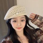 レディース向け帽★♪ファション★♪日焼け止★♪草編み帽子★人気 ★3色