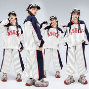 キッズ ダンス衣装 男女兼用 スタジャン ヒップホップ チーム衣装 個性的 発表会 ストリート