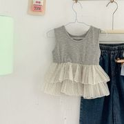 「2026」子供服★トップス★ベスト★韓国風子供服★2色90cm～140cm