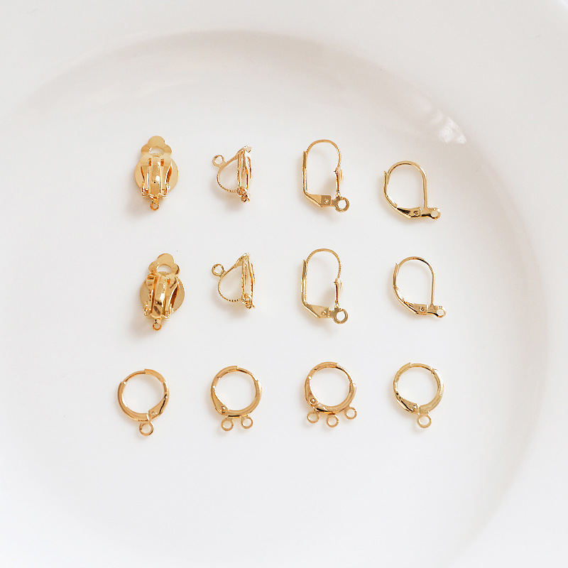 蝶バネ イヤリングパーツ ピアス 金具 フレンチフック フープピアス ハンドメイド アクセサリーパーツ