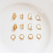 蝶バネ イヤリングパーツ ピアス 金具 フレンチフック フープピアス ハンドメイド アクセサリーパーツ
