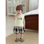 2026夏新作 韓国風子供服 キッズ服 ベビー服 男の子 トップス&ショートパンツ 分けて販売 73~110CM