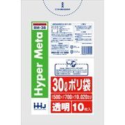 ＢＭ３８　ポリ袋３０Ｌ透明１０枚０．０２０