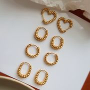 サージカルステンレスピアス　アクセサリー　デザイン　金属アレルギー対応　18kコーティング