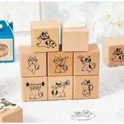 手帳デコ★スタンプ ★木製スタンプ★ 手帳スタンプ★可愛い猫
