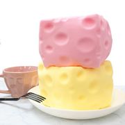 【新入荷】スクイーズ もっちりブロックチーズ squishy おもちゃ 超柔らか 甘い香り付き