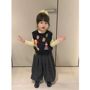 2026 秋新作★ニットベスト★前開き セーターベスト★ 女の子  80-130cm