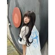 クロスロゴ半袖トップス ゆったり レディース