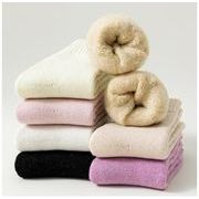 秋冬　レディース　ソックス　靴下　カシミヤ　超厚い　中筒
