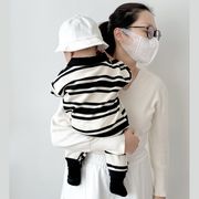 2026秋※YY☆ボーダーポロカラーロンパース ベビー 男の子 長袖