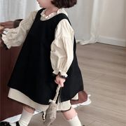 2026秋※レースフリルワンピース＋インナートップス 2点セット 女の子