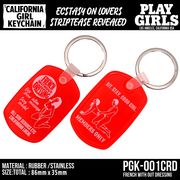 CALIFORNIA GIRL KEYCHAIN　ラバーキーホルダー　アメリカン雑貨　セクシー　キーホルダー