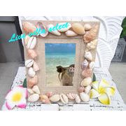 【値下げ】シェルミックス写真立て【S7-1】