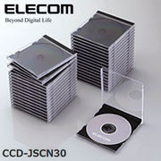 ELECOM(エレコム) Blu-ray/DVD/CDケース（標準/PS/1枚収納） CCD-JSCN30BK