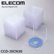 ELECOM(エレコム) Blu-ray/DVD/CDケース（標準/PS/1枚収納） CCD-JSCN30CR