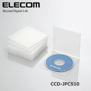 ELECOM(エレコム) Blu-ray/DVD/CDケース（スリム/PP/1枚収納） CCD-JPCS10CR
