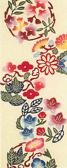 【新登場！とことんこだわって製作した注染手拭！沖縄伝統工芸の紅型作家のデザイン】花丸紋
