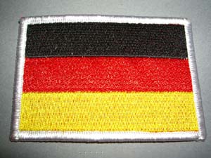 輸入ワッペン　ドイツ国旗　Sサイズ