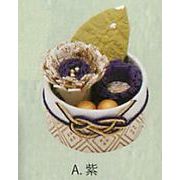 【ご紹介します！信頼の日本製！ちょっとしたギフトに！Pケース入り　和紙花（4色）】A.紫