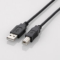 エレコム USB2.0ケーブル 1.5m U2C-BN15BK A-Bタイプ