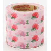 デザイン和紙テープ Rink flower deco rose pink wide  1巻