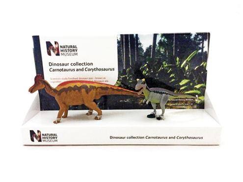POCKETBOND/ポケットボンド 英国自然史博物館 カルノタウルス & コリトサウルス(14cm & 21cm)