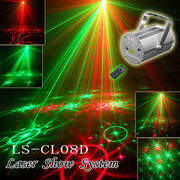 ステージライト LS-CL08D レーザー ビーム RG レッド & グリーン スポットライト