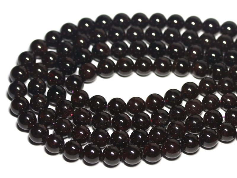 【丸ビーズ】スターガーネット(2A) 12mm