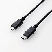 エレコム USB2.0ケーブル 認証品 C-microB U2C-CMB05NBK 0.5m