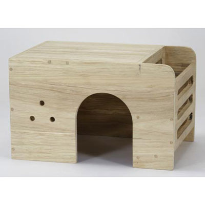 【お取り寄せ商品】小動物用木製ハウス！「フィーダーハウス  」
