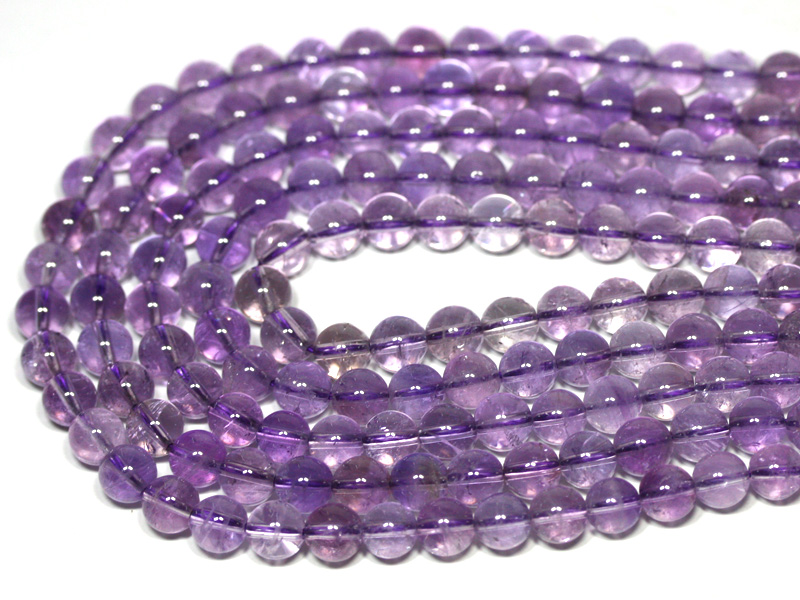 【丸ビーズ】ラベンダーアメジスト 8mm