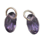 テソロオリジナル商品 チャームパーツ/アメジスト/オーバルカット 5x7mm