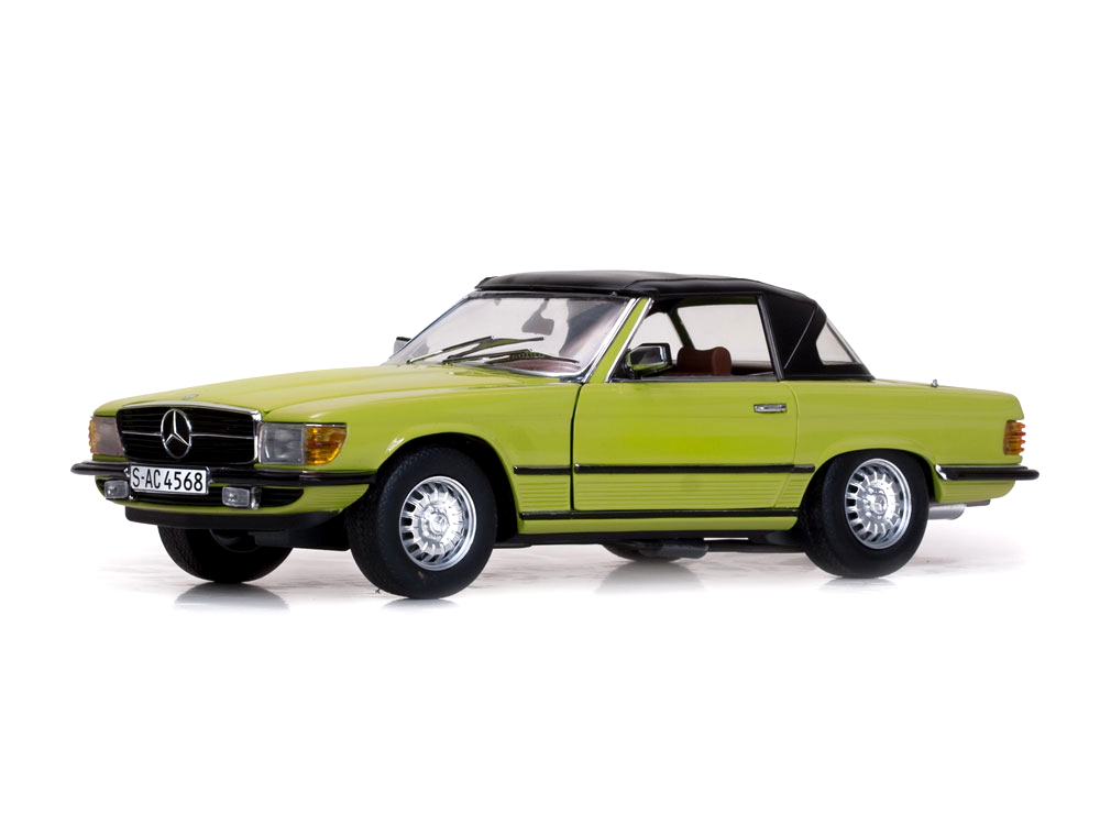 SunStar/サンスター メルセデス・ベンツ 350 SL 1977年 クローズドコンバーチブル ミモザイエロー