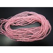 天然石 パワーストーン 卸売/ ローズクォーツ 丸玉ビーズ 3mm