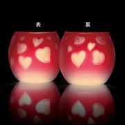kameyama candle ファインシルエットグラス【日本製キャンドル4個付き】「スイートハート」