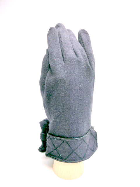 【手袋】【紳士用】アンゴラ混菱型柄手袋