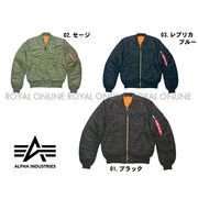 S) 【アルファ】　MA-1 スリム フィット フライトジャケット　全３色　メンズ