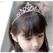 春物  キッズヘアアクセサリー カチューシャ 王冠髪留め ピカピカ素敵 韓国風
