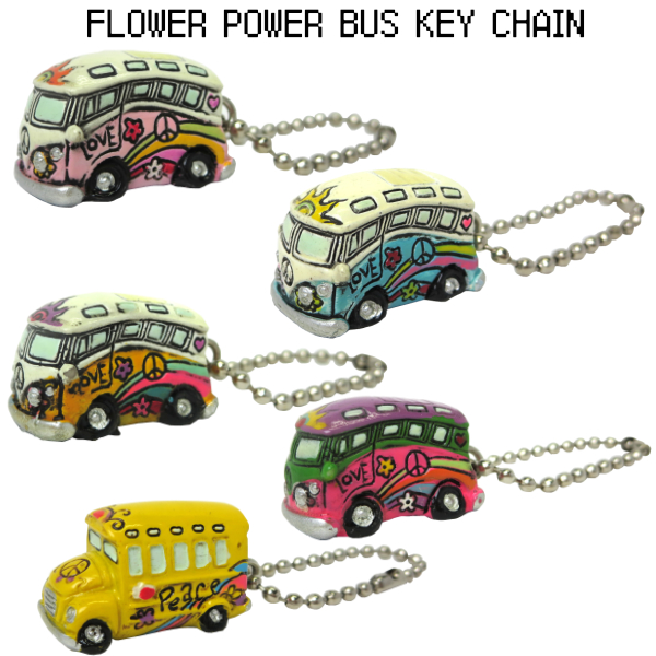 【FLOWER POWER BUS 】 フラワー　パワー バス キーチェーン