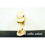 【セール】木彫り☆立ちイルカ【WA-11】