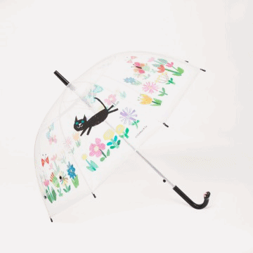 【gnocco】colobockle：肉球ストッパービニール傘【猫花畑・くじら】大人用・子供用
