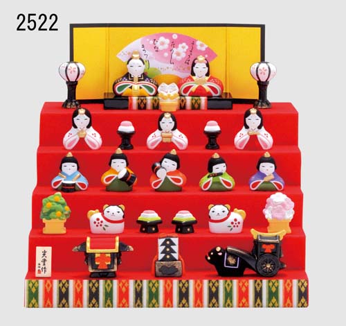 人気通販 ひな祭りを飾る 縁起の良い雛人形錦彩 花かざり雛 5段飾り7段飾り 割引販促品 Ssl Daikyogo Or Jp