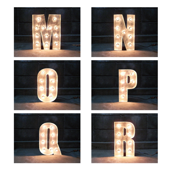 SIGN WITH LIGHT 「M~R」