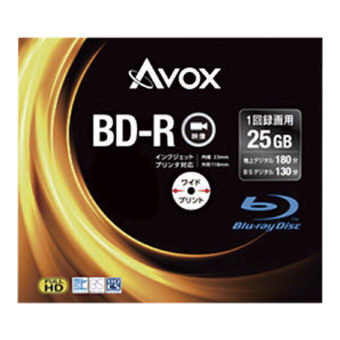 （レジャー）（AV機器）アボックス 録画用BD-R 25GB スリム10P　BR130RAPW10A
