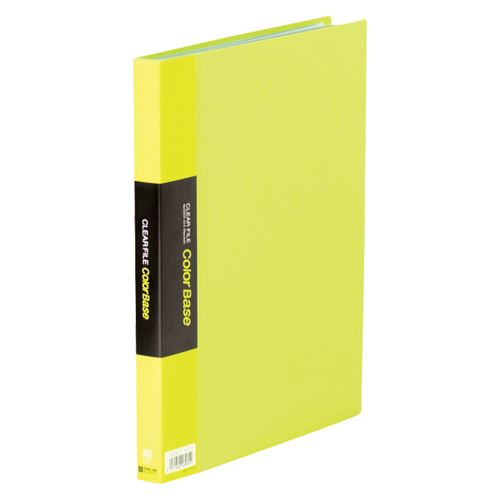 キングジム クリアーファイルカラーベースW 黄緑 132CWキミ 00000235