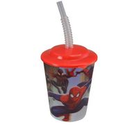 スパイダーマン　3Dストローカップ　容量：12oz.（約360ml）