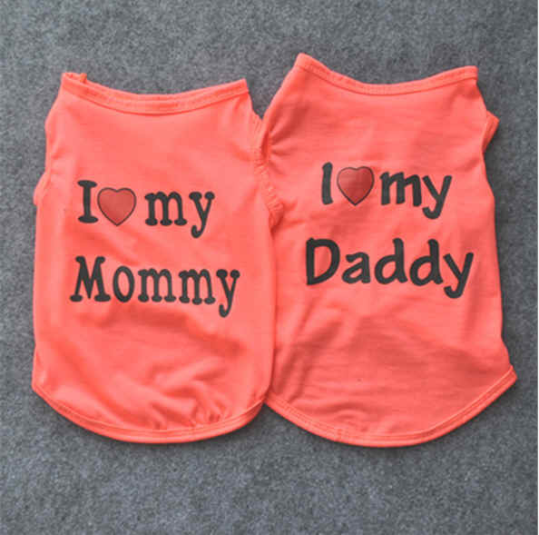 ★Mommy Daddy超可愛い★人気★ペットの大変身★犬服★ペット用品★全5色★（XS-L）