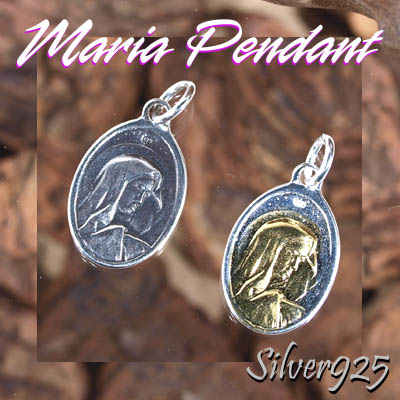 マリアペンダント-1 / 4008-4009--1825 ◆ Silver925 シルバー ペンダント マリア