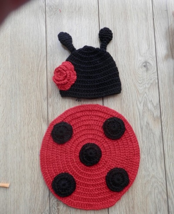 ベビーコスチューム てんとう虫衣装 ハロウィン 毛糸 仮装 写真撮影用 出産祝い 新生児 記念撮影 子供服 アパレル 聖哲合同会社minori 問屋 仕入れ 卸 卸売の専門 仕入れならnetsea